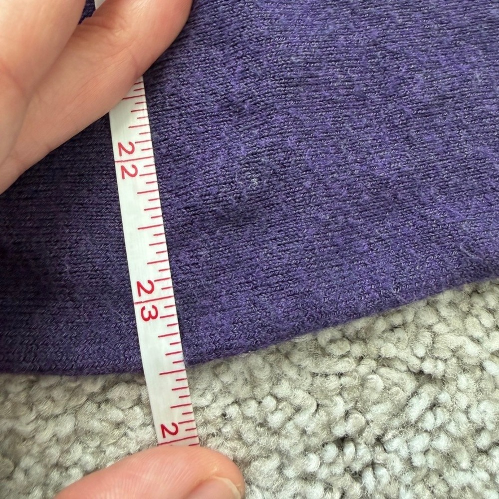 Eileen Fisher Oversized Sweater Womens M Purple Cowl Neck Half Sleeve Relaxed - Picture 10 of 10